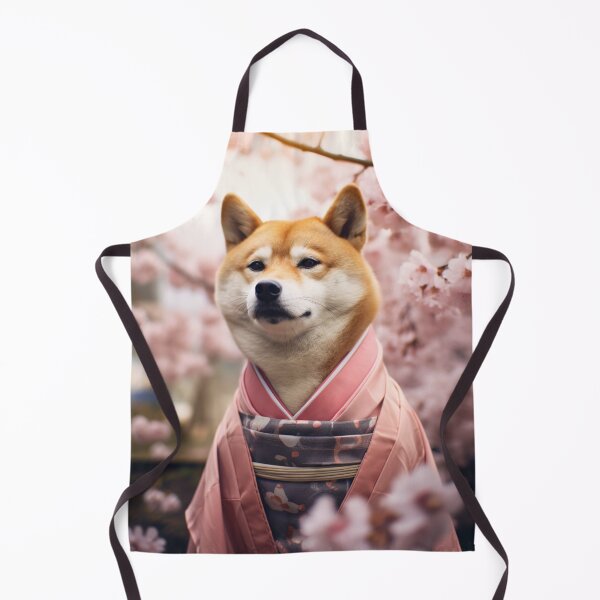 Item preview, Shiba Inu dog in Japanese garden designed and sold by ThisWayUpAr.