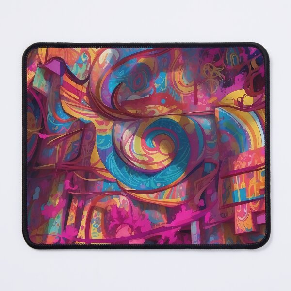 Item preview, Cosmic Carousel: Vivacious Swirls of Abstract Wonderland designed and sold by ArtComixHaven.