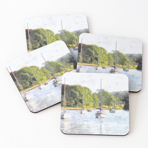 Item preview, Boats At Lake Windemere designed and sold by Trevor Harvey Art.