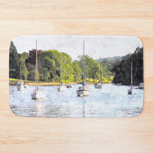 Item preview, Boats At Lake Windemere designed and sold by Trevor Harvey Art.