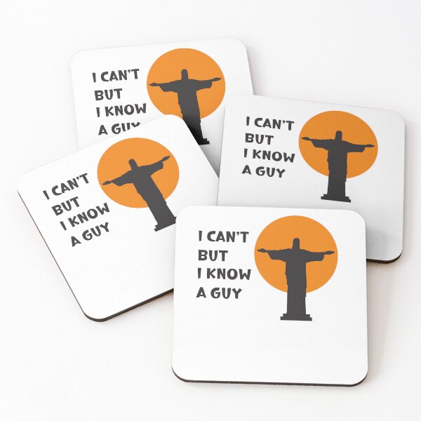 Item preview, I Can't But I Know A Guy Jesus Cross Funny Christian T-Shirt designed and sold by BlueGoldArt.