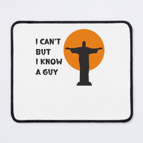 Item preview, I Can't But I Know A Guy Jesus Cross Funny Christian T-Shirt designed and sold by BlueGoldArt.