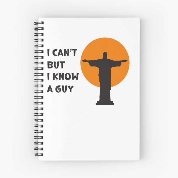 Item preview, I Can't But I Know A Guy Jesus Cross Funny Christian T-Shirt designed and sold by BlueGoldArt.