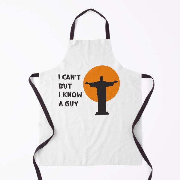 Item preview, I Can't But I Know A Guy Jesus Cross Funny Christian T-Shirt designed and sold by BlueGoldArt.