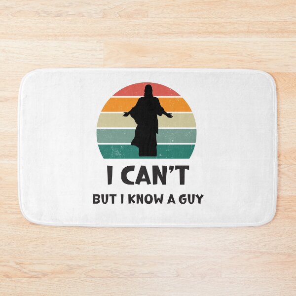 Item preview, I Can't But I Know A Guy Jesus Cross Funny Christian designed and sold by BlueGoldArt.