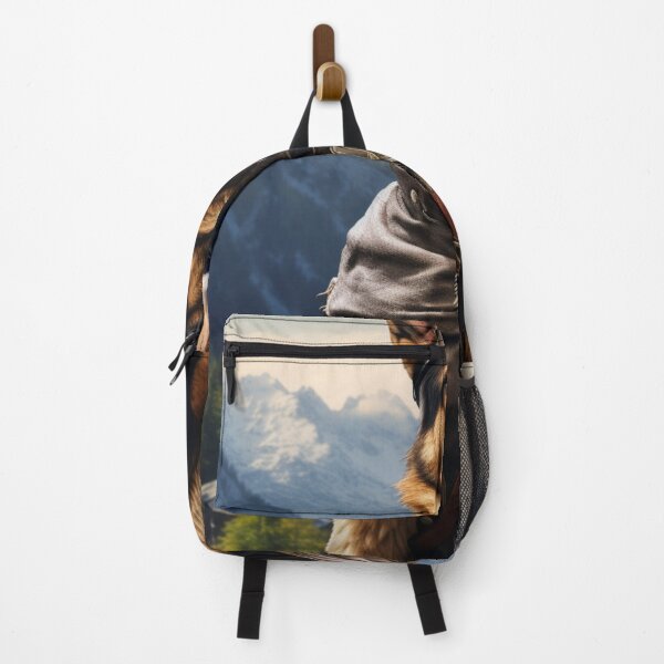 Item preview, German shepherd dog in the Alps designed and sold by ThisWayUpAr.