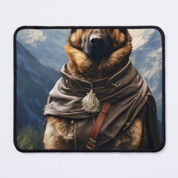 Item preview, German shepherd dog in the Alps designed and sold by ThisWayUpAr.