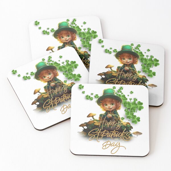 Item preview, Happy Saint Patricks Day, Leprechauns, Toad Stools & Clovers designed and sold by PomskysRus.