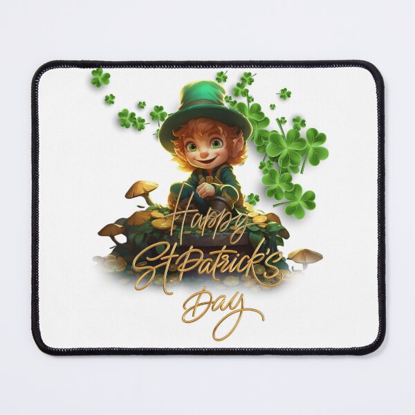 Item preview, Happy Saint Patricks Day, Leprechauns, Toad Stools & Clovers designed and sold by PomskysRus.