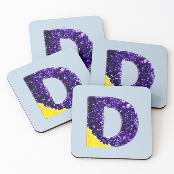 Item preview, letter D, monogram. typography collage. ABC art. gift designed and sold by Minibubb.