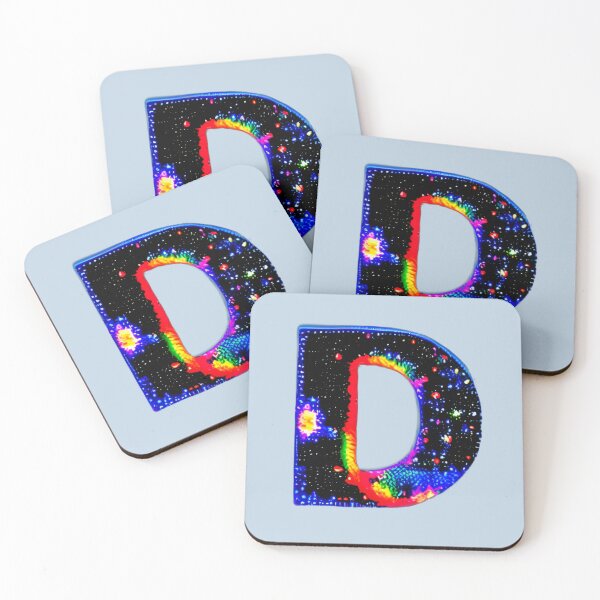 Item preview, letter D, monogram. typography collage. ABC art. gift designed and sold by Minibubb.