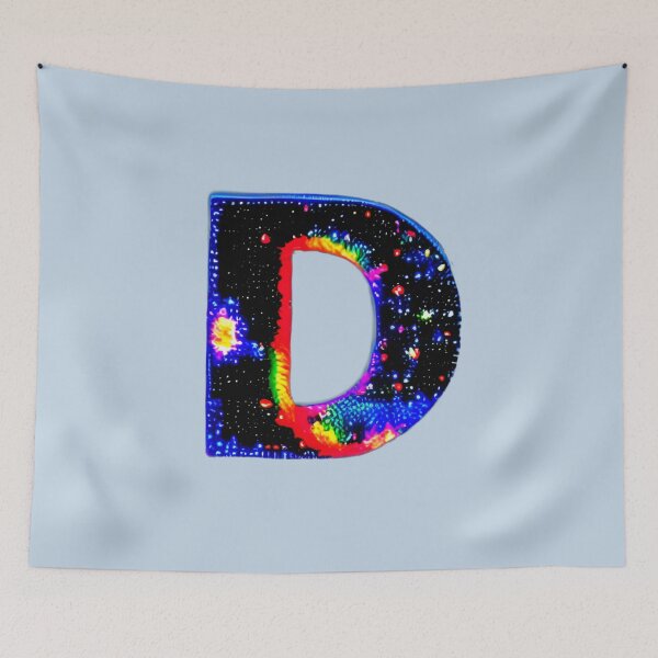 Item preview, letter D, monogram. typography collage. ABC art. gift designed and sold by Minibubb.