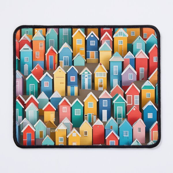 Item preview, Origami Art - Seaside Spectrum: Vibrant Townhouses by the Shore designed and sold by ArtfulFolds.