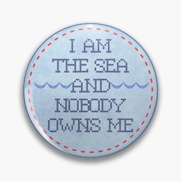 Item preview, I am the sea and nobody owns me - cross stitch designed and sold by Planetary-Disco.