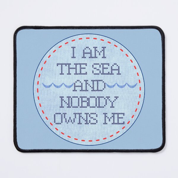 Item preview, I am the sea and nobody owns me - cross stitch designed and sold by Planetary-Disco.