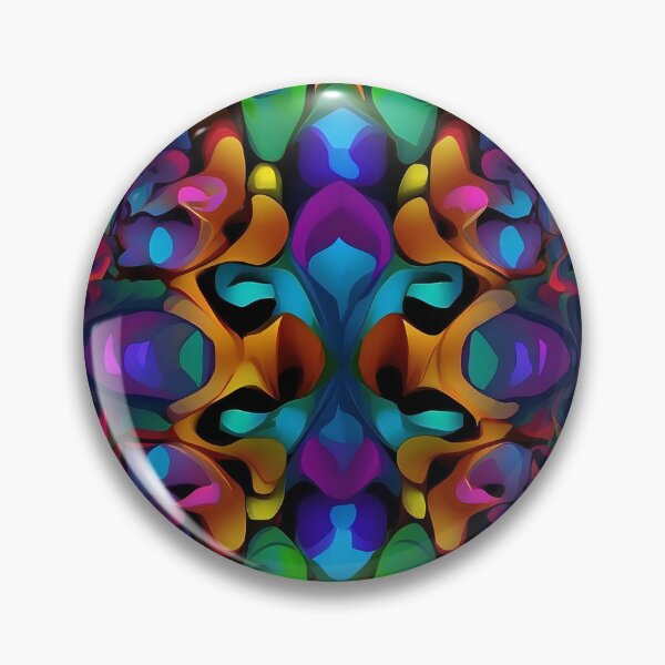Item preview, Psychedelic Serenity Luminous Echoes of Abstract Forms designed and sold by ArtComixHaven.