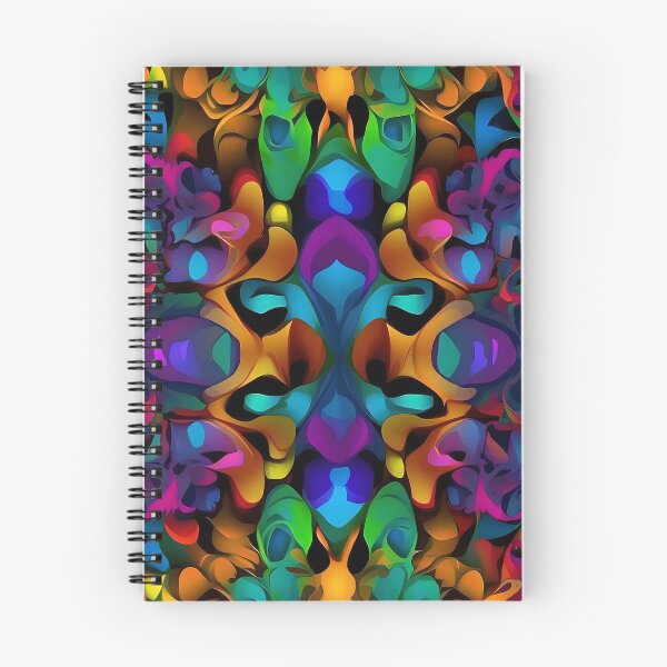 Item preview, Psychedelic Serenity Luminous Echoes of Abstract Forms designed and sold by ArtComixHaven.