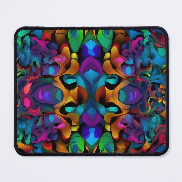 Item preview, Psychedelic Serenity Luminous Echoes of Abstract Forms designed and sold by ArtComixHaven.
