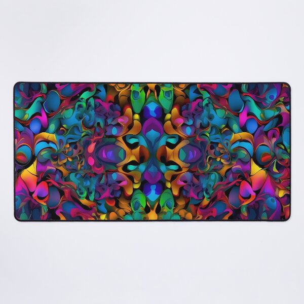 Item preview, Psychedelic Serenity Luminous Echoes of Abstract Forms designed and sold by ArtComixHaven.