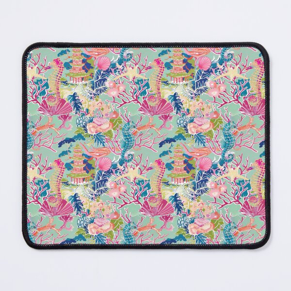 Item preview, Chinoiserie Acquarius in sage and pink designed and sold by SophieClimaArt.
