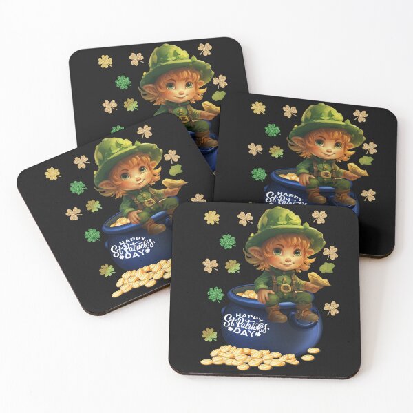 Item preview, Pot Of Gold, Leprechaun, Shamrocks, Happy St. Patricks Day  designed and sold by PomskysRus.