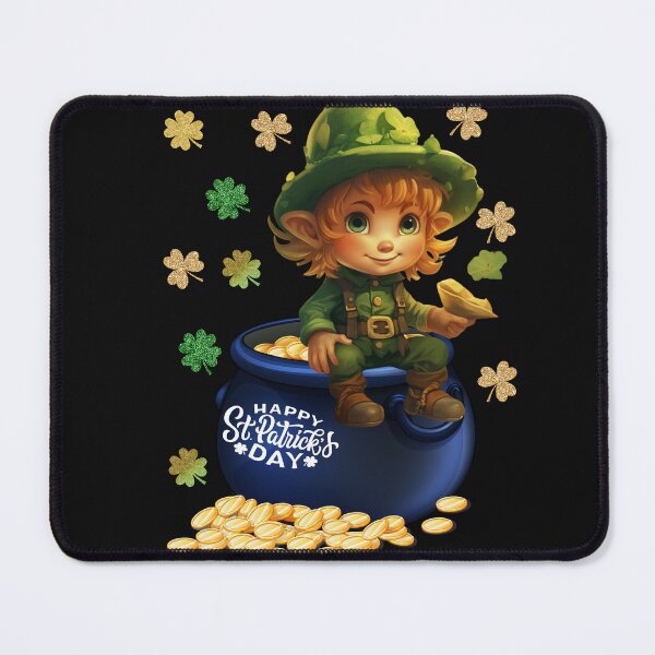 Item preview, Pot Of Gold, Leprechaun, Shamrocks, Happy St. Patricks Day  designed and sold by PomskysRus.