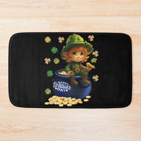 Item preview, Pot Of Gold, Leprechaun, Shamrocks, Happy St. Patricks Day  designed and sold by PomskysRus.