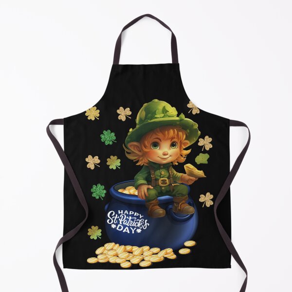 Item preview, Pot Of Gold, Leprechaun, Shamrocks, Happy St. Patricks Day designed and sold by PomskysRus.