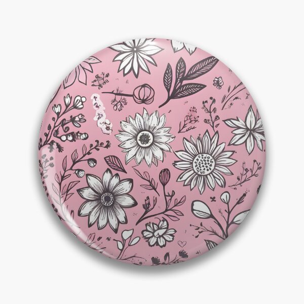 Item preview, Pink and white floral pattern designed and sold by perlphoto.