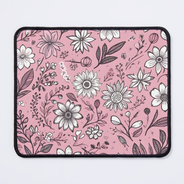 Item preview, Pink and white floral pattern designed and sold by perlphoto.