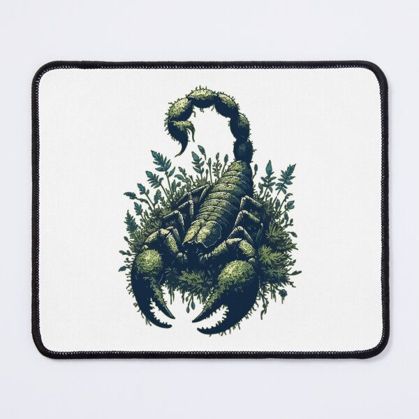 Item preview, Scorpion overgrown with moss, plants and flowers designed and sold by TomFrontierArt.