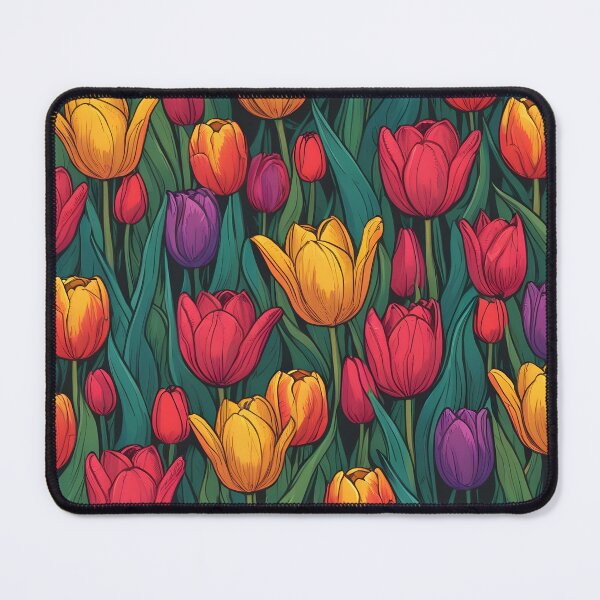 Item preview, Colorful spring tulips illustration designed and sold by perlphoto.