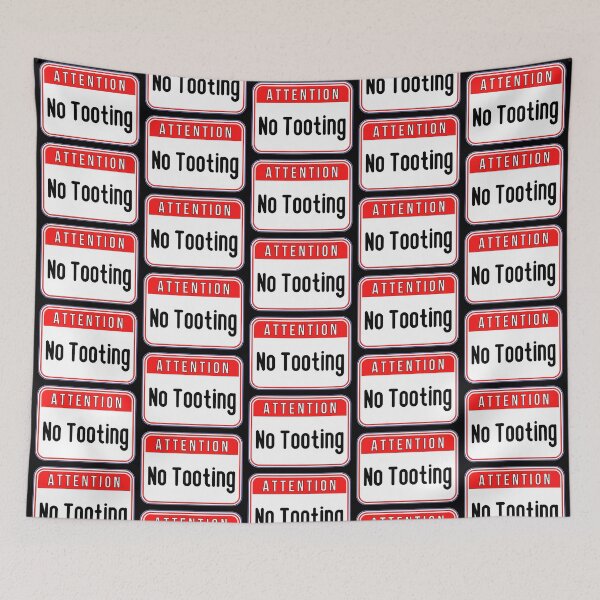 Item preview, ATTENTION:  No Tooting - funny warning signs designed and sold by DesignsFromTW-S.