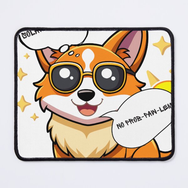 Item preview, Total Solar Eclipse Dog- Cute Corgi Glasses designed and sold by InspiredCreatives.