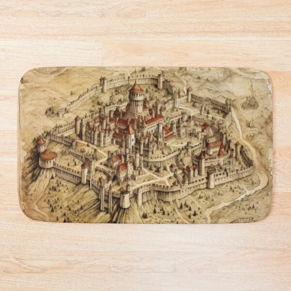 Item preview, Traditional Castle Map designed and sold by Static-Panda.