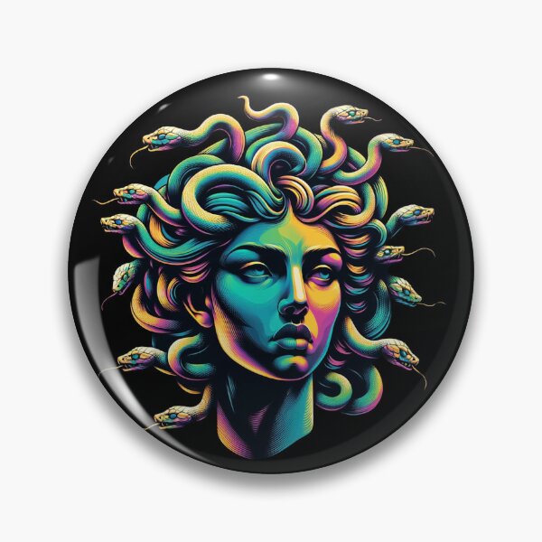 Item preview, Retro Design Medusa Greek Mythology designed and sold by Chmielayka.