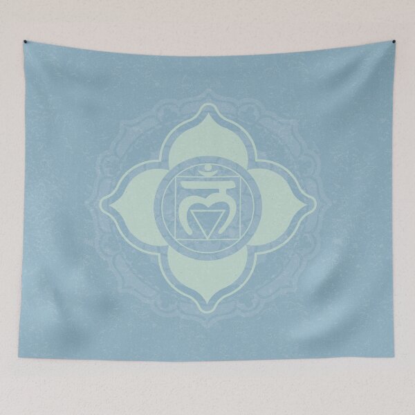 Item preview, Root Chakra Mandala - Sky + Mint designed and sold by Irene Estelle.