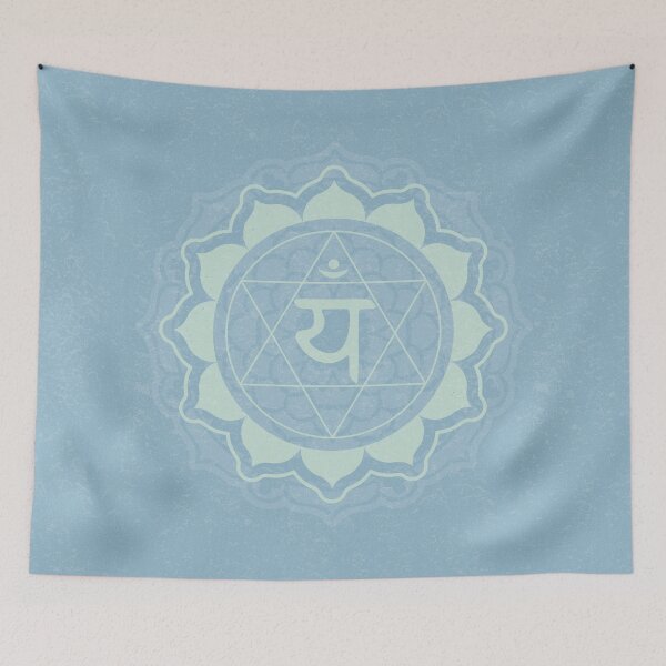 Item preview, Heart Chakra Mandala - Sky + Mint designed and sold by Irene Estelle.