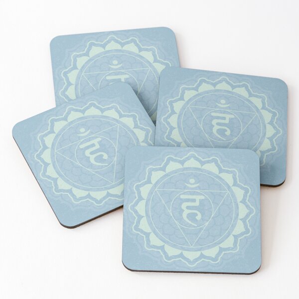 Item preview, Throat Chakra Mandala - Sky + Mint designed and sold by Irene Estelle.