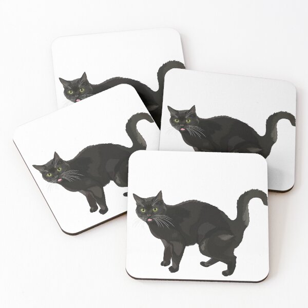 Item preview, Cute Black Cat Blepping designed and sold by Carleah Unique.