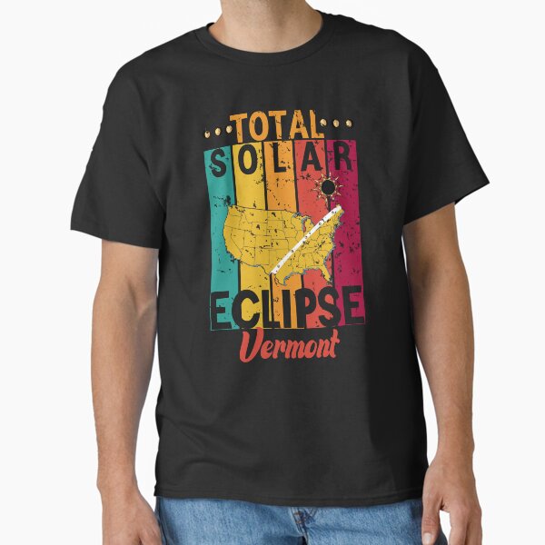 Item preview, Eclipse Souvenir In Vermont, Total Solar Sclipse Funny Vintage Retro USA 08.04.2024 designed and sold by ArtByKatti.