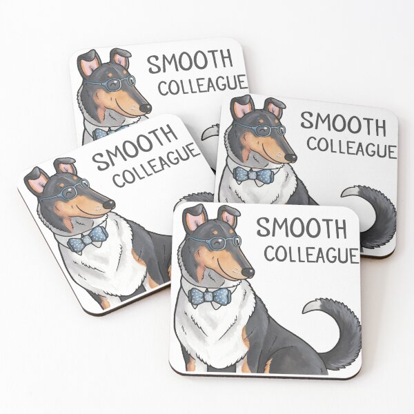 Item preview, Smooth Colleague (Collie pun) designed and sold by animalartbyjess.