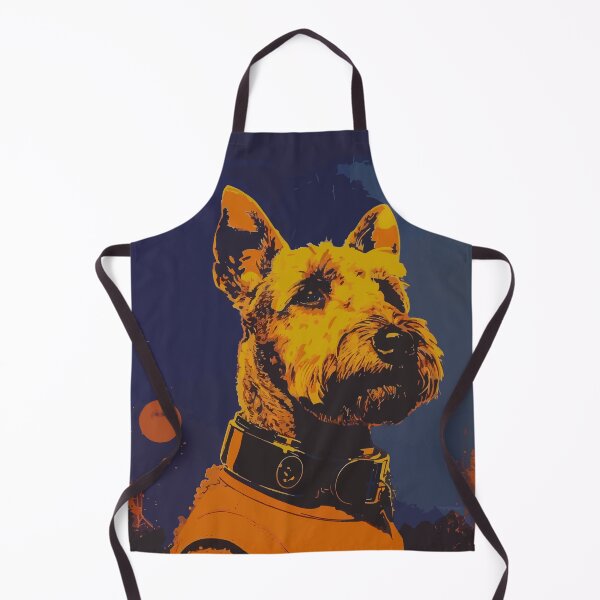 Item preview, Vintage schnauzer dog astronaut portrait designed and sold by etherElric.