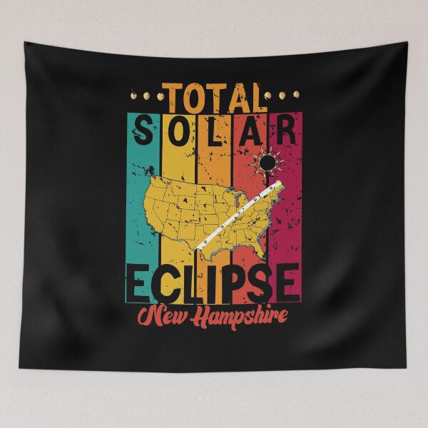 Item preview, Eclipse Souvenir In New Hampshire, Total Solar Sclipse Funny Vintage Retro USA 08.04.2024 designed and sold by ArtByKatti.