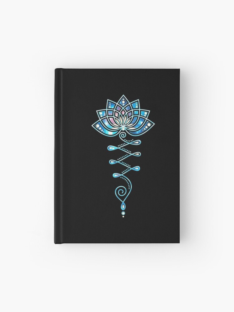 Lotus Blume Yoga Symbol Tattoo Galaxy Style Notizbuch Von Nitty Gritty Redbubble