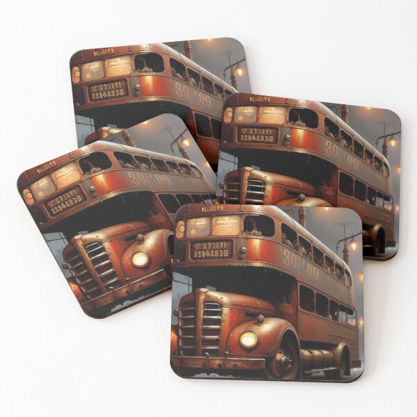 Item preview, Vintage Haunting Red Bus  designed and sold by TheDarkWardrobe.
