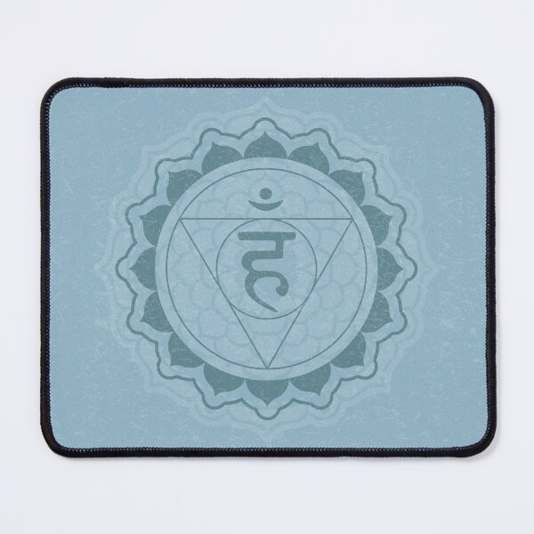 Item preview, Throat Chakra Mandala - Sky + Peacock designed and sold by Irene Estelle.