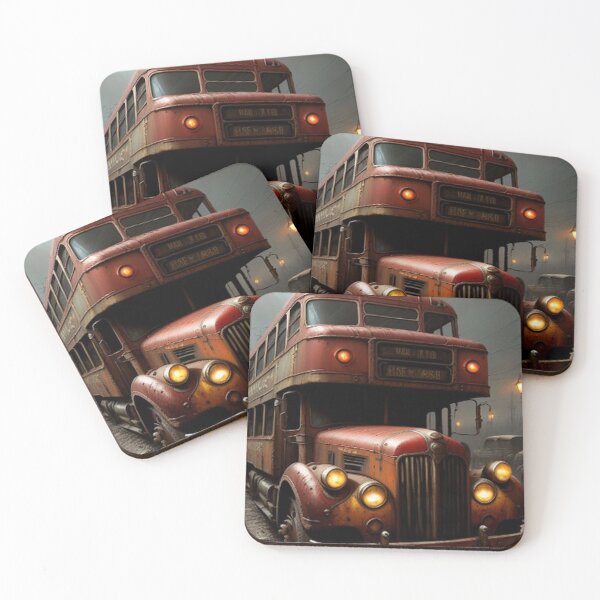 Item preview, Vintage Haunting Red Bus  designed and sold by TheDarkWardrobe.