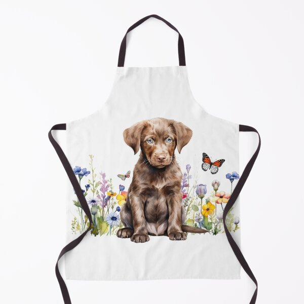 Item preview, Chesapeake Bay Retriever Puppy With Spring Flowers designed and sold by TheAnimalZ00.