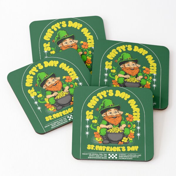 Item preview, Leprechaun Celebrating St. Patrick's Day with Pot of Gold designed and sold by IdeasDream.